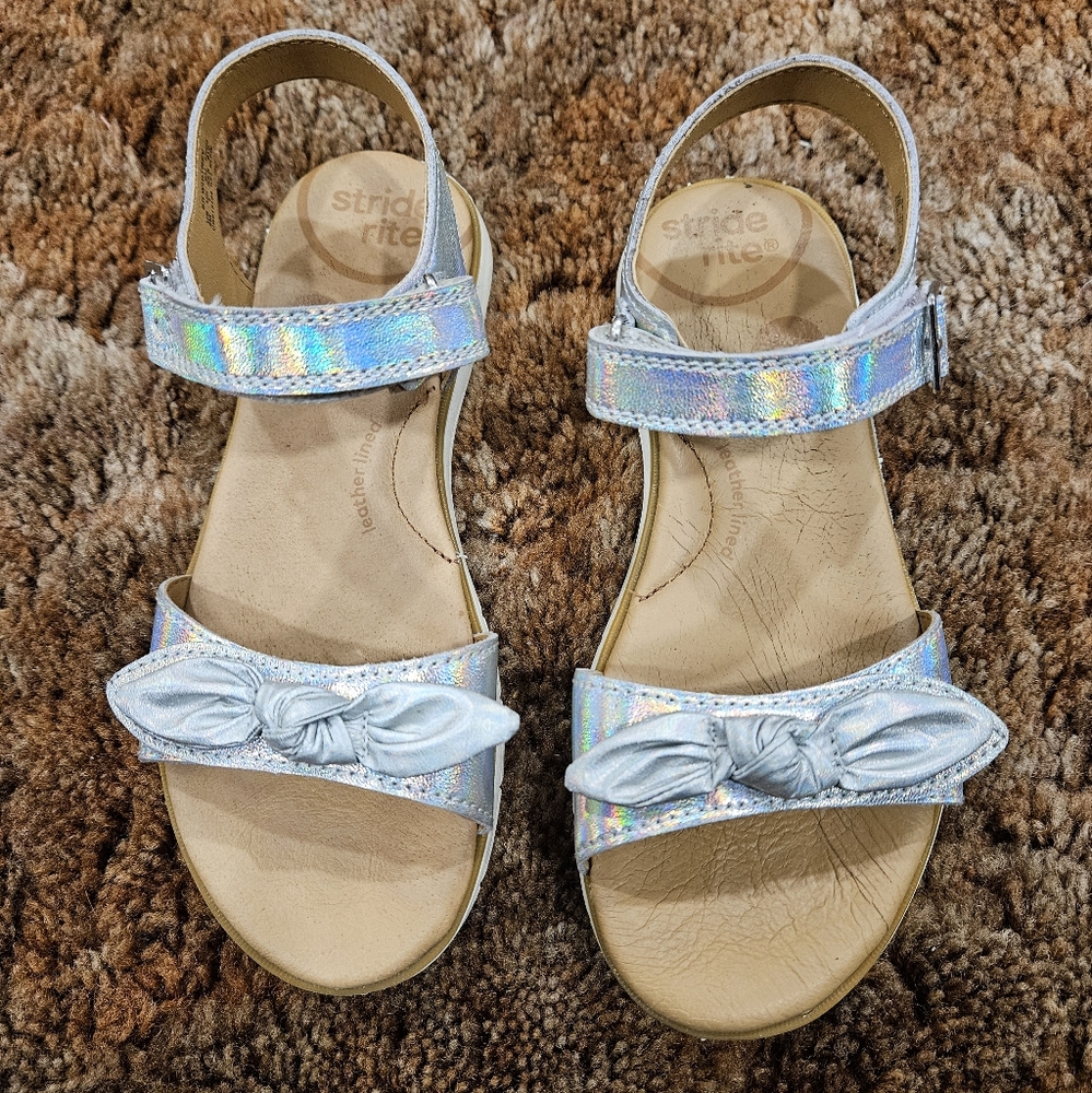Stride Rite Whitney Silver Girls Sandals